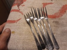 6 FORCHETTE DA VASSOIO PER ANTIPASTO LUNGHEZZA 17 CM OTTIMO STATO