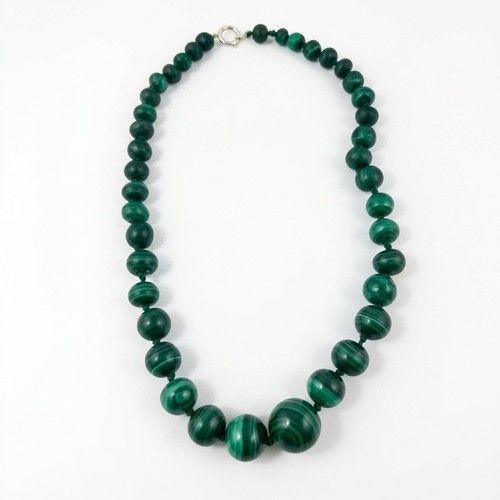 Collana vintage malachite - vintage,