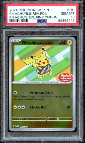 Psa pikachu batik 191 - pikachu,