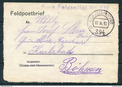 1917 austria feldpost k - austria, k.u.k