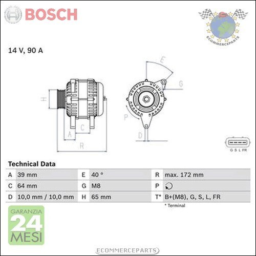 Alternatore bosch per - bosch,