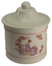 Biscottiera Santucci Deruta Colussi Perugia porta biscotti barattolo ceramica