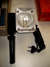 ILLUMINATORE LAMPADA Quarzo Iodio QUEEN LIGHT originale anni '70 1000 Watt 3400°