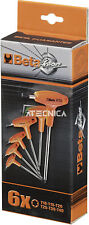 Serie 6 chiavi Torx Beta Tools 97TTX/S6  maschio piegate cromate