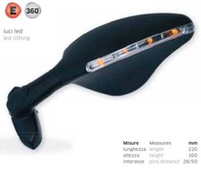 COPPIA SPECCHIETTI RETROVISORE HONDA CBR 1000 RR  CON FRECCE LED INTEGRATE