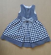 Abito Elegante MAYORAL CHIC Bimba 2 Anni 92 Cm Bianco E Blu