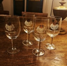 Quattro bicchieri da cognac del marchio Cognac Polignac