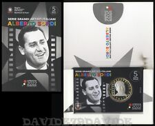 ITALIA 2022 - 5 EURO - GRANDI ARTISTI ITALIANI - ALBERTO SORDI - IN FOLDER