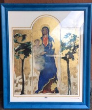 Serigrafia firmata numerata "Madonna degli Alberi" di ANTONIO NOCERA cm. 65 x 80