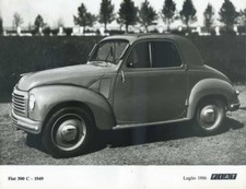 FOTOGRAFIA ORIGINALE FIAT 500 C TOPOLINO MOD. 1949 (A40)