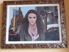 Maria G. PERI olio tela 50x70 + catalogo con lodola kostabi warhol guttuso tozzi