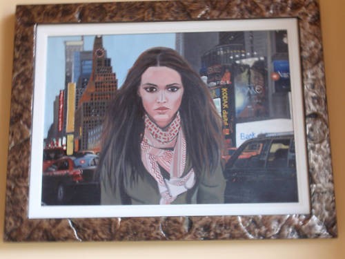 Maria peri olio tela 50x70 - maria,