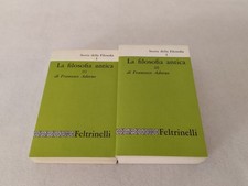 LA FILOSOFIA ANTICA 2 volumi / Francesco Adorno ed. ottobre 1983! Feltrinelli