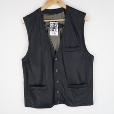 Gilet gilet vintage in pelle
