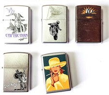 ZIPPO 5 ACCENDINI INUSATI (6045)