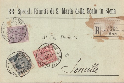 Siena 29 cartolina - 📜siena, 1.7.29