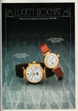 PUBBLICITA' ORIGINALE VINTAGE 1986  - OROLOGI LUCIEN ROCHAT GENEVE