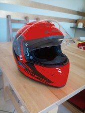 casco da moto integrale Ls2 arancione e nero MAI utilizzato. Taglia M, 57-58