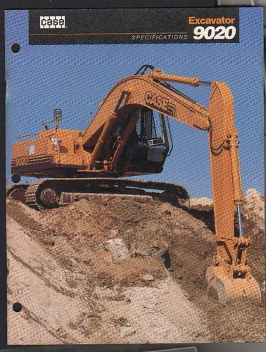 Scheda brochure escavatore