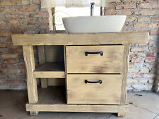 Mobile bagno COMPLETO stile FALEGNAME - SHABBY in legno 120x55h80+15cm SU MISURA