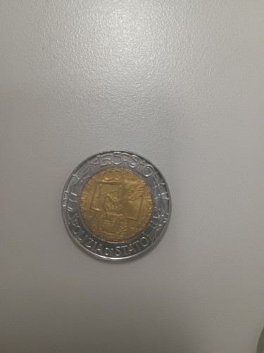 Moneta 500 lire polizia - moneta ,