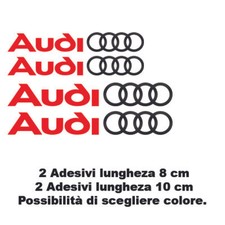 ADESIVI AUDI QUATTRO fiancata A1 A3 A4 A5 A6 Q3 Q5 Q7 TT S line decal stickers