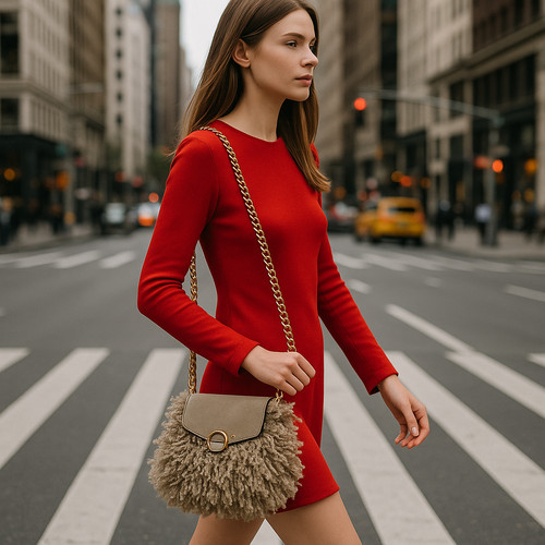 Borsa estiva beige perlato