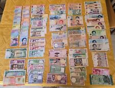 Lotto composto da 85 banconote mondiali - Mondo Tutte diverse FDS da Mazzetta