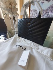 borsa furla in pelle nera trapuntata