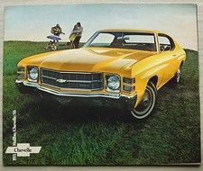 Brochure vendita auto CHEVROLET CHEVELLE, MALIBU & SS USA 1971 #1141