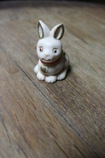 STATUETTA  CONIGLIETTO CUORE PLASTILINA - RABBIT  WITH HEART CM 3X4