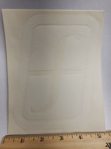 Forum white diecut ski - 6",