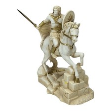 Statua scultura in patina di