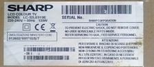 RICAMBI PER TV SHARP LC-32LE510E