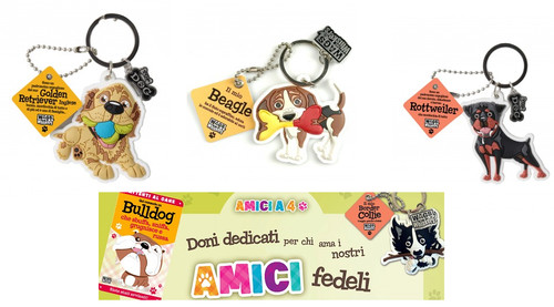 Portachiavi cane amici a - "amici,
