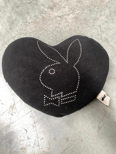 Coussin playboy noir argenté - playboy,