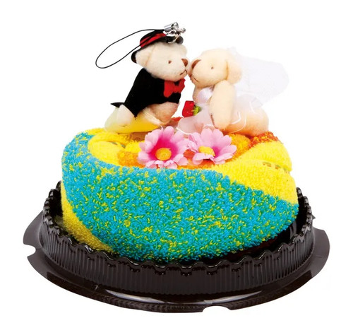 Torta sposi asciugamano - torta, di