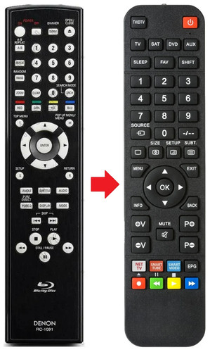 Telecomando adatto per denon - telecomando,