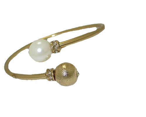 Bracciale rigido perle con - bracciale,