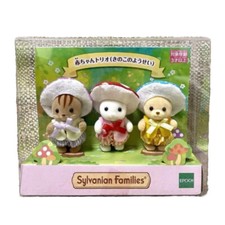 Sylvanian Families Baby Trio Funghi Fata Epoca Calico Critters Giappone Nuovo con scatola