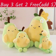 Carino cartone animato espressione sorridente avocado peluche bambola bambini giocattolo per ragazze regalo