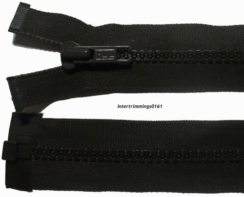 Ykk zip marrone - zip,, 58.4cm