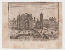 Stampa Thomas Salmon Vestigi del Tempio di Giano in Roma rara edizione di Napoli