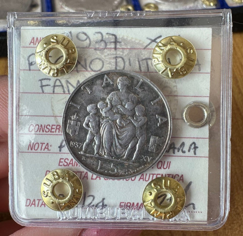 Lire 1937 famiglia regno - 5,