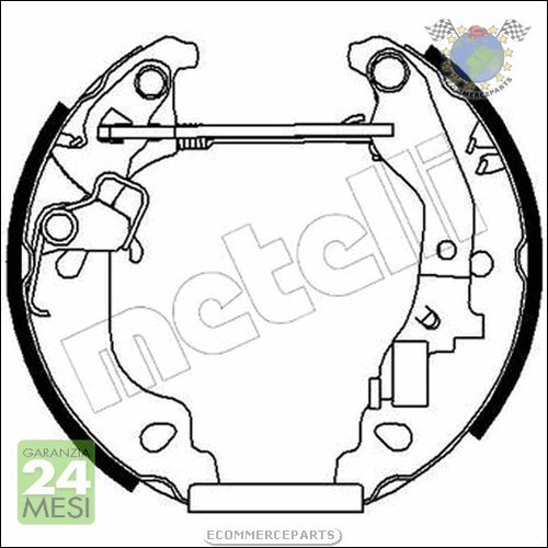 Kit ganasce freno metelli - kit,