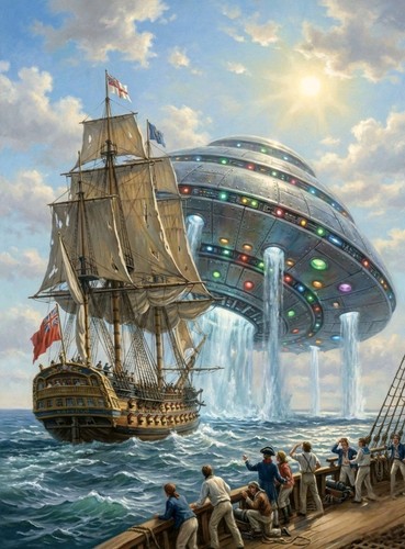 Ufo demone due navi da - un,
