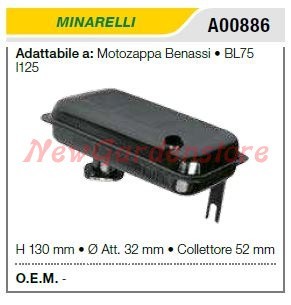 Marmitta silenziatore scarico
