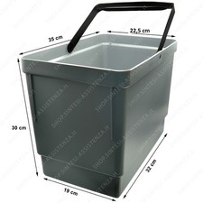 SECCHIO PATTUMIERA TECNOINOX 22 X 35 CM altezza 30 CM