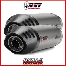 TERMINALI MIVV OVAL DUCATI 848 848 2010- TITANIUM with carbon cap UNDERSEAT UD.0