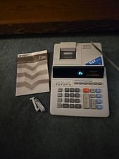 Sharp EL-1630A Calcolatrice Elettronica di Stampa, Funzione Fiscale, Con Manuale